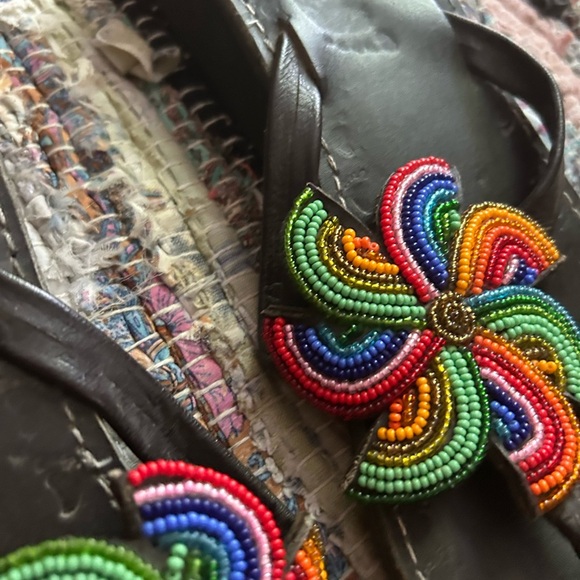 Vibrant Beaded Women's Sandals 9 - Picture 12 of 16